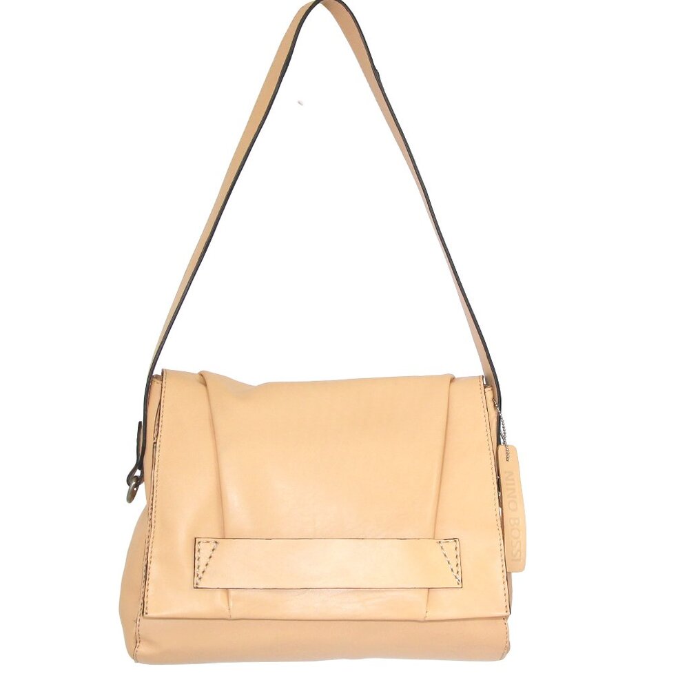 NWT - Nino Bossi Genuine Leather Handbag Hippie Hobo